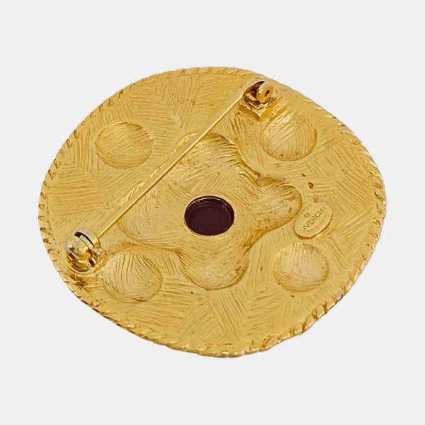 Metal Gold Brooch