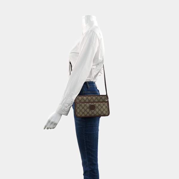 Bree Monogram Coated Canvas Beige