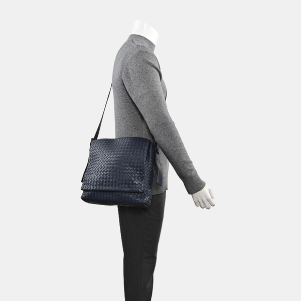 Calfskin Shoulder Bag Blue