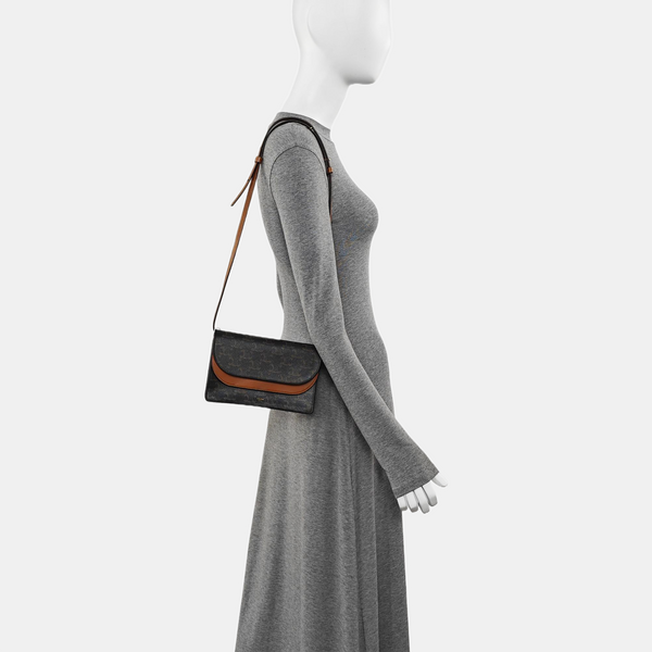 TRIOMPHE CANVAS Small Coated Canvas Brown