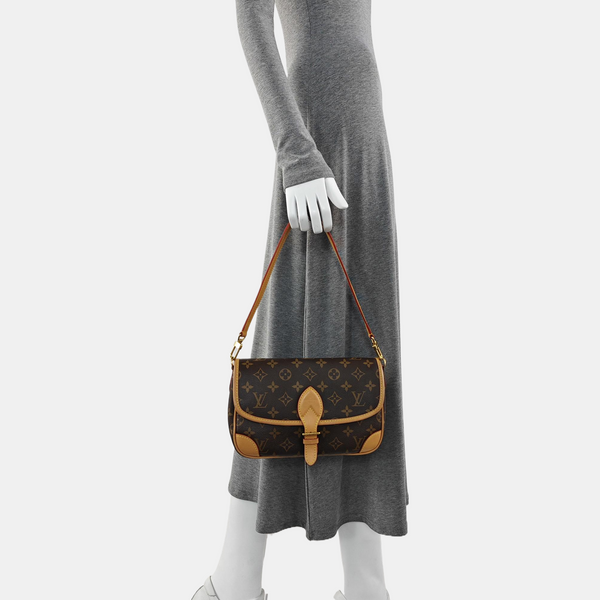 DIANE Monogram Coated Canvas Brown