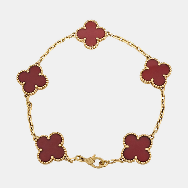 Vintage Alhambra 18k Gold Bracelet
