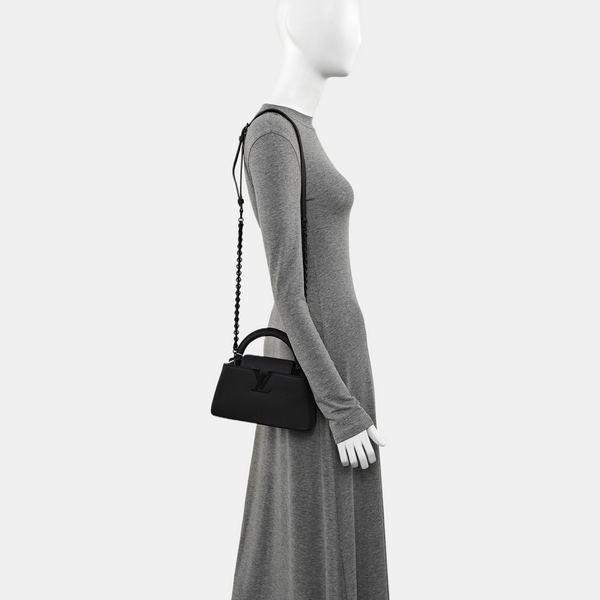 CAPUCINES Mini Calfskin Black