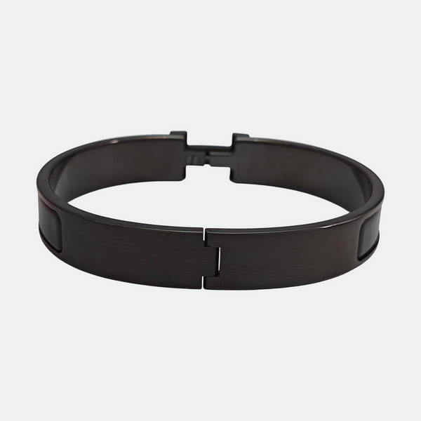 Clic Clac H Metal Black Bangle