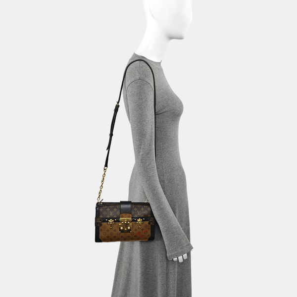 TRUNK Monogram Coated Canvas Brown