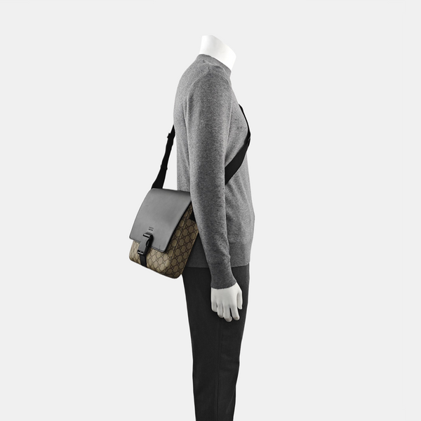 Monogram Coated Canvas Shoulder Bag Brown