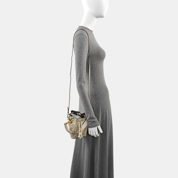 Mon Tresor Mini Calfskin Beige