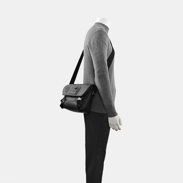 VOYAGER PM Monogram Coated Canvas Black