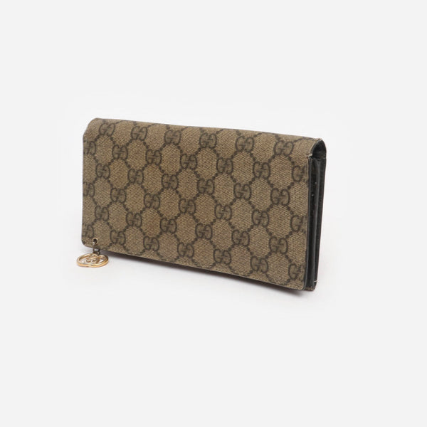 Monogram Coated Canvas Wallet Beige