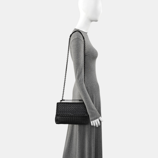 Authenticated pre-owned Olimpia Small Lambskin Black - Shoulder Bag at Looply