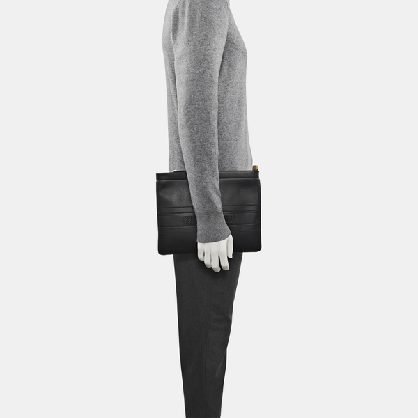 Calfskin Clutch Black