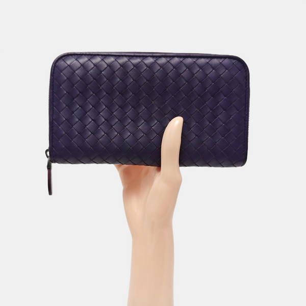 Lambskin Wallet Purple