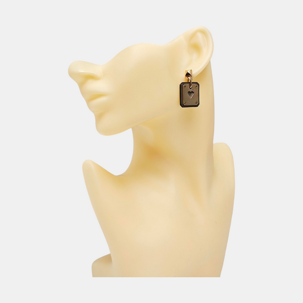 As De Coeur Metal Gold Earrings