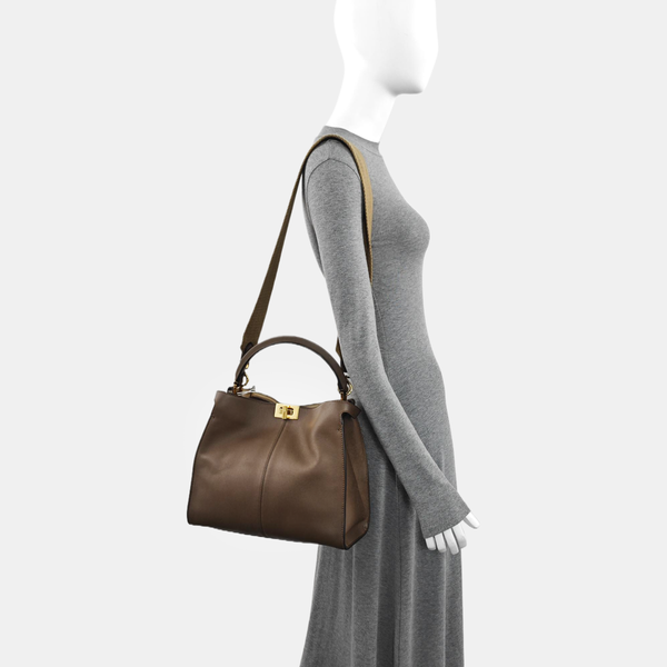 Peekaboo Medium Calfskin Brown