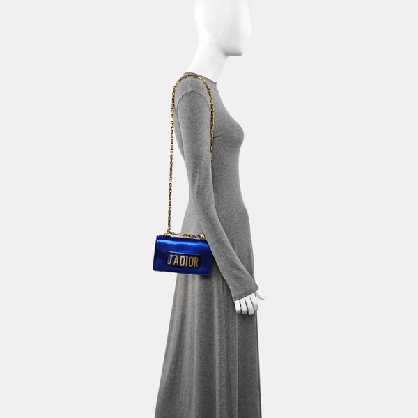 Authenticated pre-owned J'adior Patent Leather Blue - Shoulder Bag at Looply