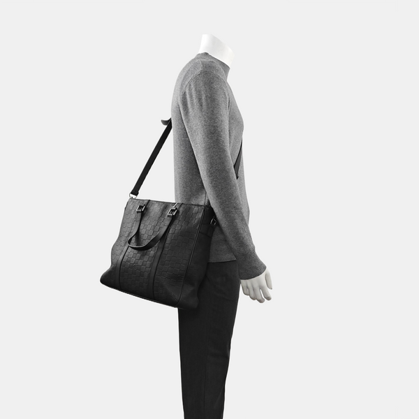 TADAO PM Damier Graphite Calfskin Black