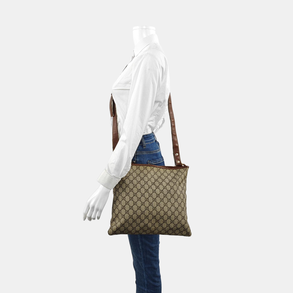 Monogram Canvas Shoulder Bag Black