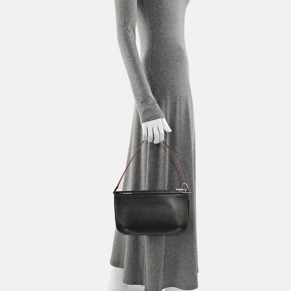 FOWLER Monogram Calfskin Gray