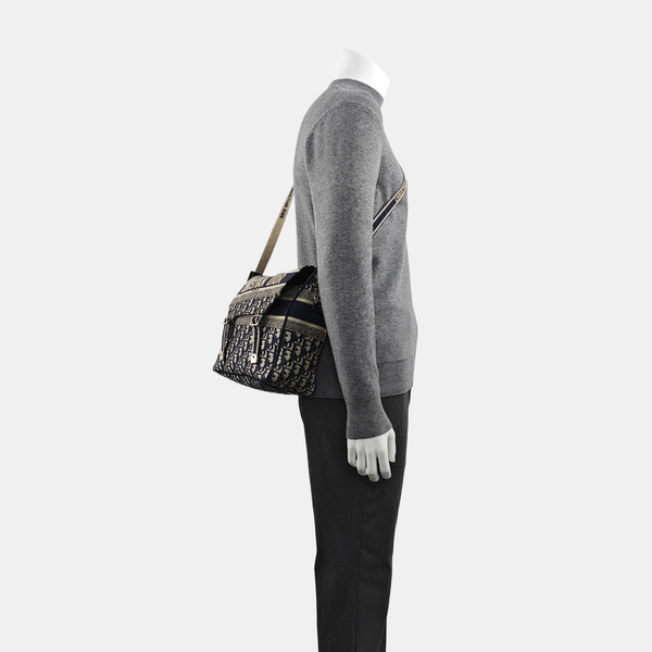Diorcamp Large Oblique Canvas Blue