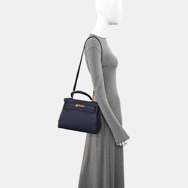 Kelly 28 Togo Blue