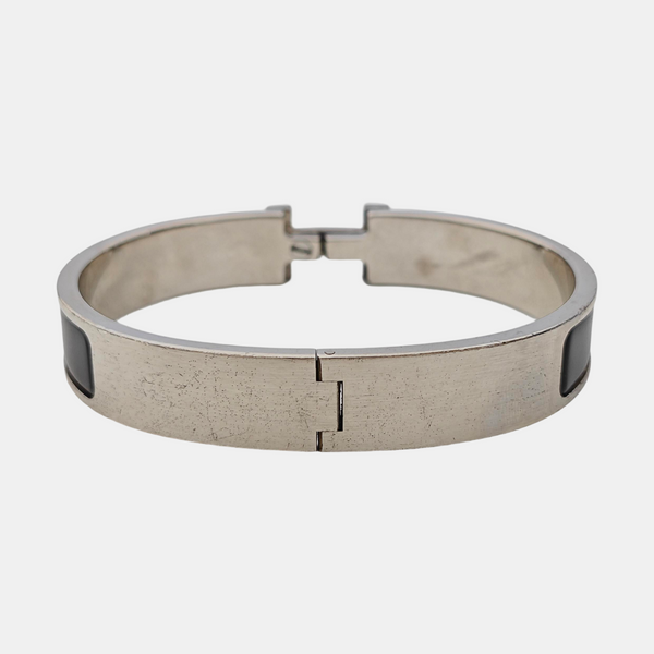 Clic Hh Metal Silver Bangle