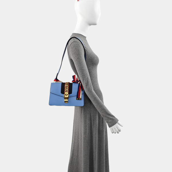 Sylvie Small Calfskin Blue