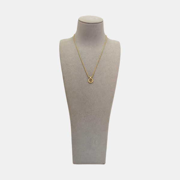 Twist Round Metal Gold Necklace