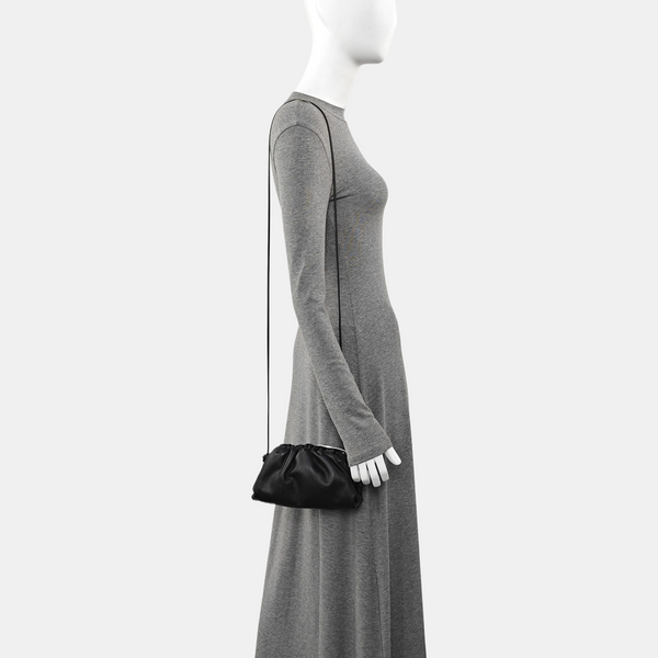 The Pouch Mini Piel de Becerro Negra