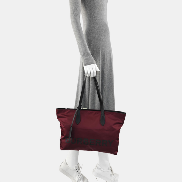 Nylon Tote Bag Red