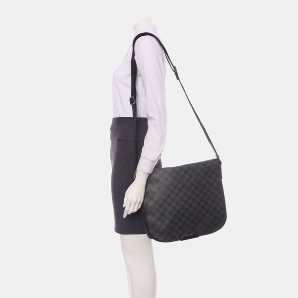 DANIEL Damier Graphite Coated Canvas Gray