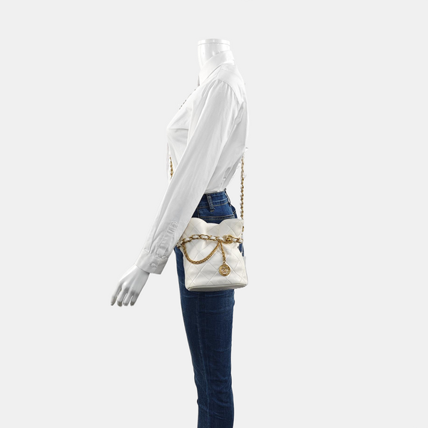 Quilted Lambskin White