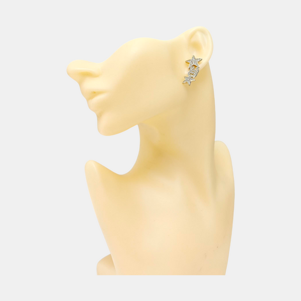 Metal Gold Stud Earrings