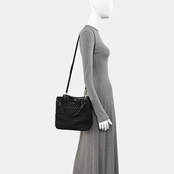 Avenue Quilted Lambskin Black