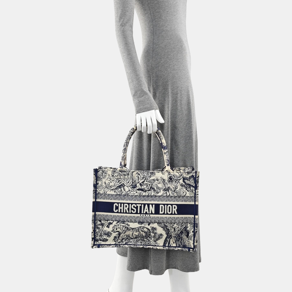 Book Tote Medium Canvas Blue