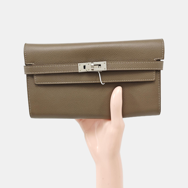 Kelly 20 Epsom Gray Wallet