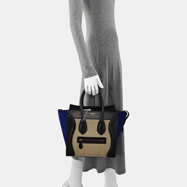 Authenticated pre-owned LUGGAGE Micro Calfskin Multicolor - Tote Bag at Looply