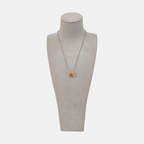 Pop H Metal Silver Necklace