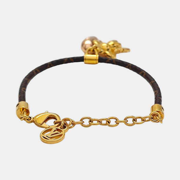 LV SOUND Leather Brown Bangle