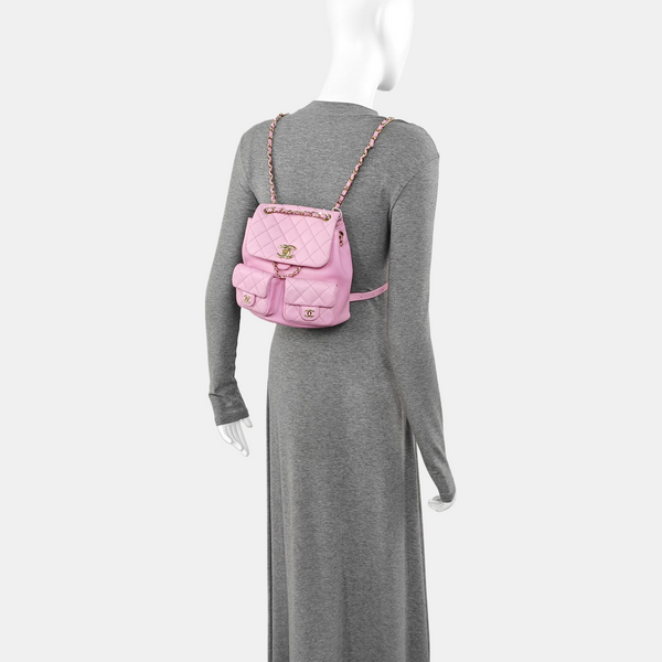 DUMA Small Quilted Grained Calfskin Pink