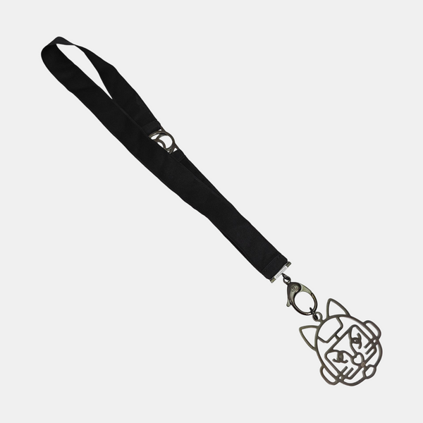 Fabric Bag Charm Black