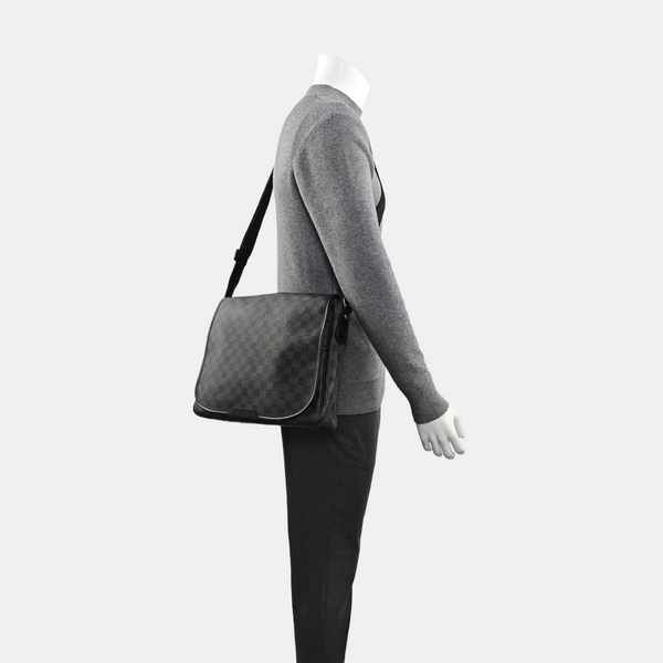 DANIEL Damier Graphite Coated Canvas Gray