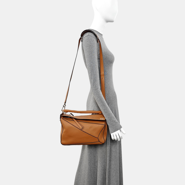 Puzzle Medium Calfskin Brown
