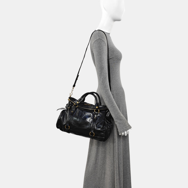 Bow Calfskin Black