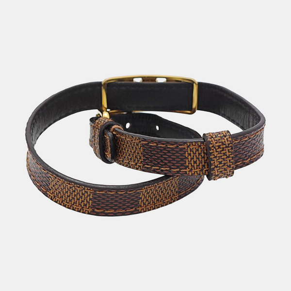 SIGN IT Leather Brown Bangle
