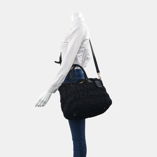 Gaufre Nylon Black