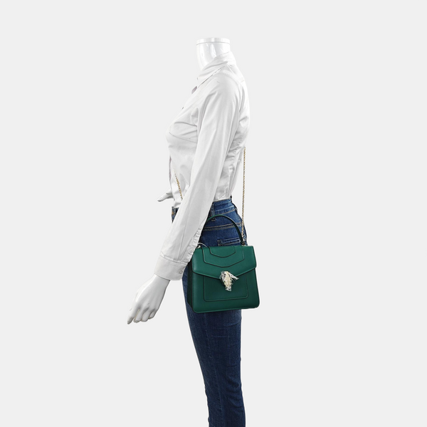 SERPENTI FOREVER Small Calfskin Green