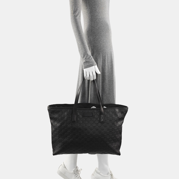 GG Imprime Monogram Calfskin Black