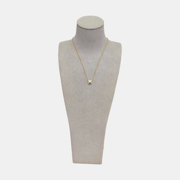 Pop H Metal Gold Necklace
