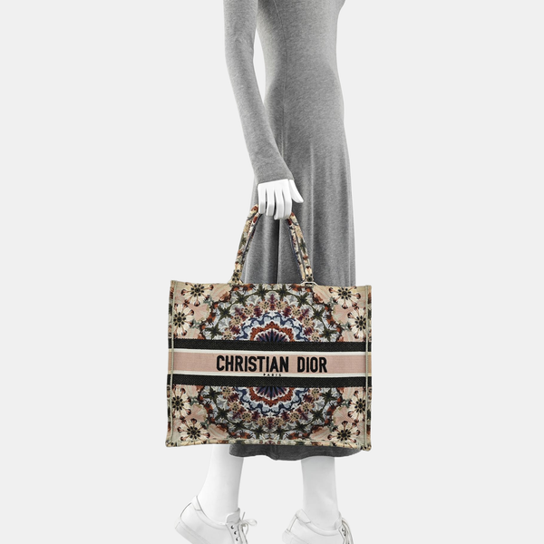 Book Tote Large Fabric Pink