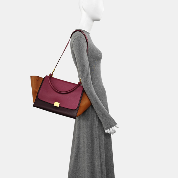 TRAPEZE Small Calfskin Red